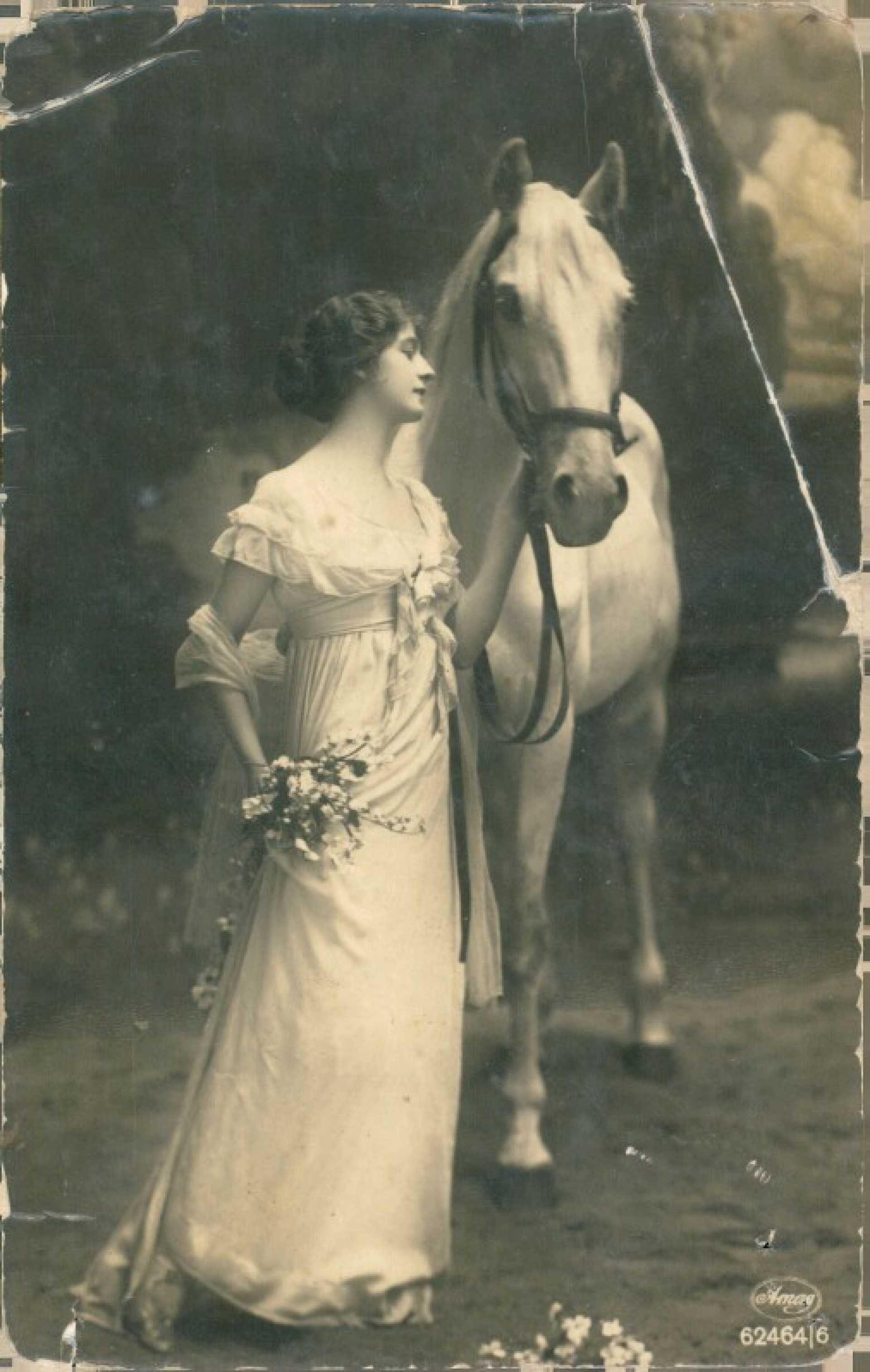 A woman and a horse