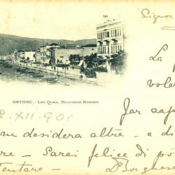 L.-J. & Cle. Angouleme. Date: 22.12.1901 Size: 14.4x9.5 cm. Italian. Smyrne [İzmir. Birahane]