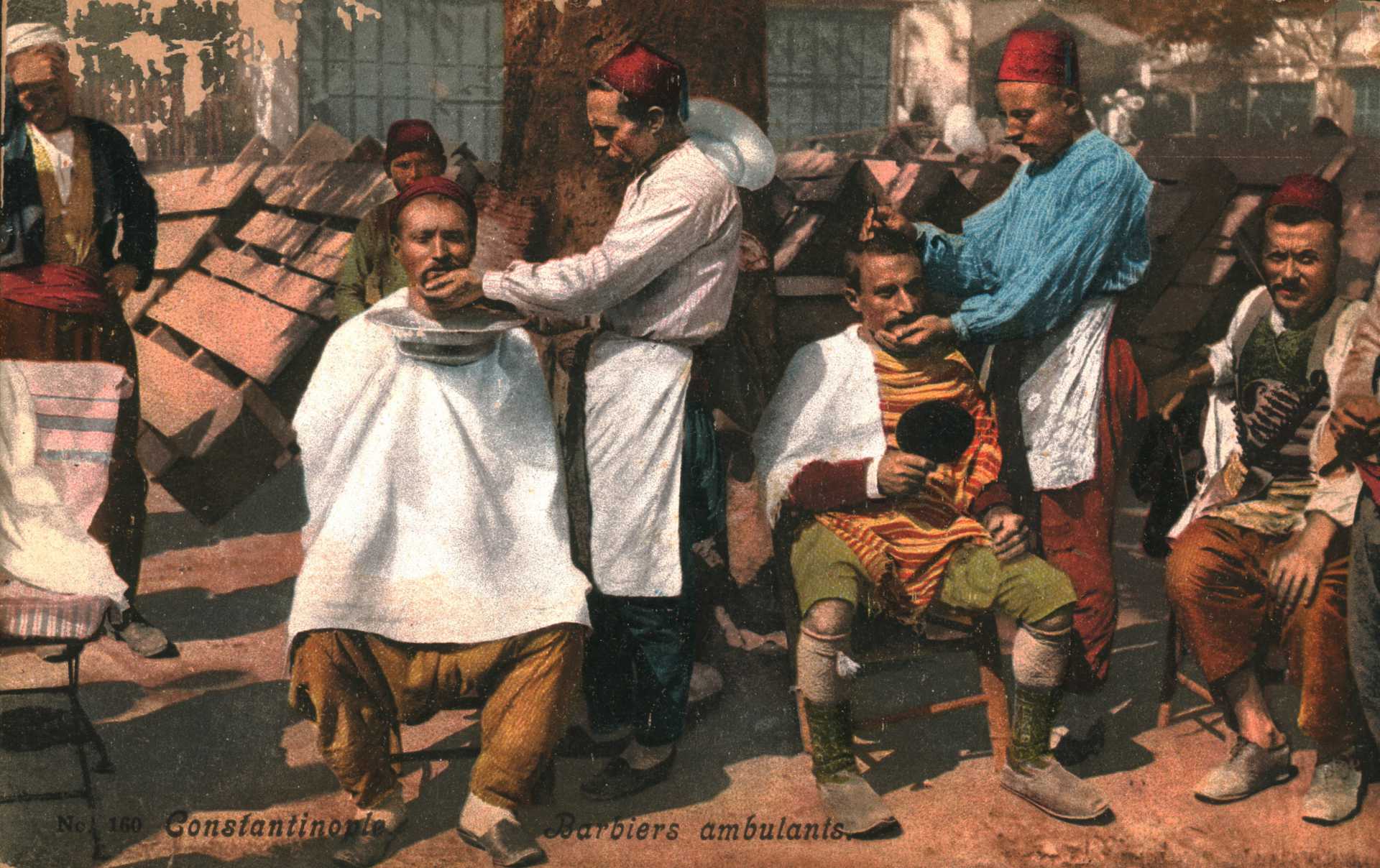 Constantinople. Barbiers  ambulants